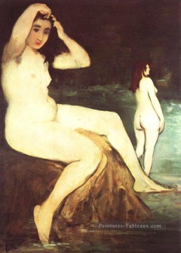 Baigneurs sur la Seine Nu impressionnisme Édouard Manet Peinture à l'huile